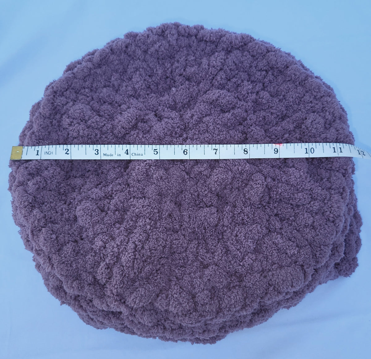 Dusty Purple Plush Knit Pet Bed - size small