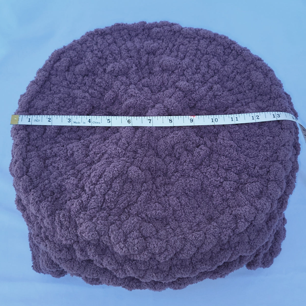 Dusty Purple Plush Knit Pet Bed - size medium