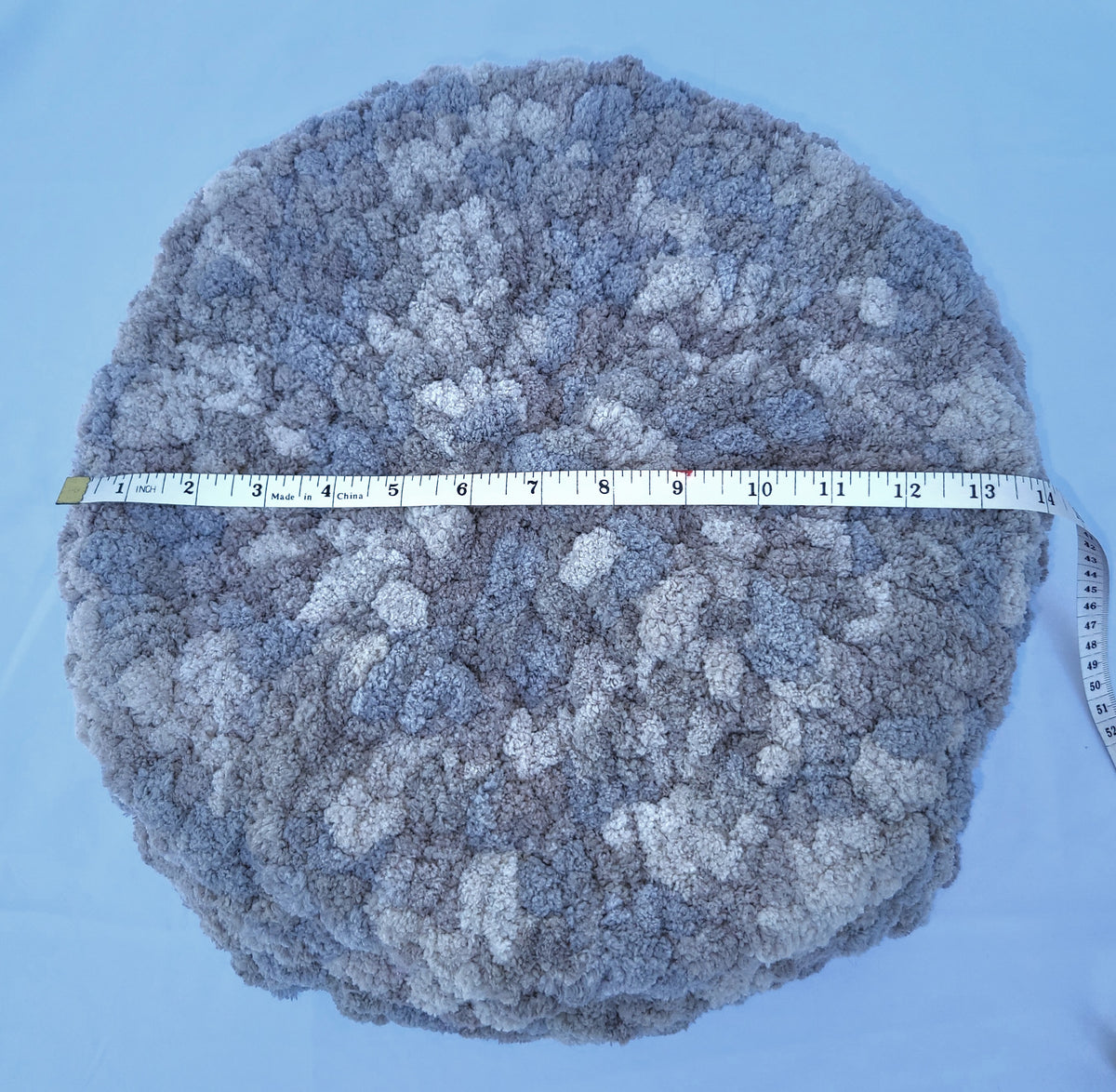 Mixed Grays Plush Knit Pet Bed - size medium