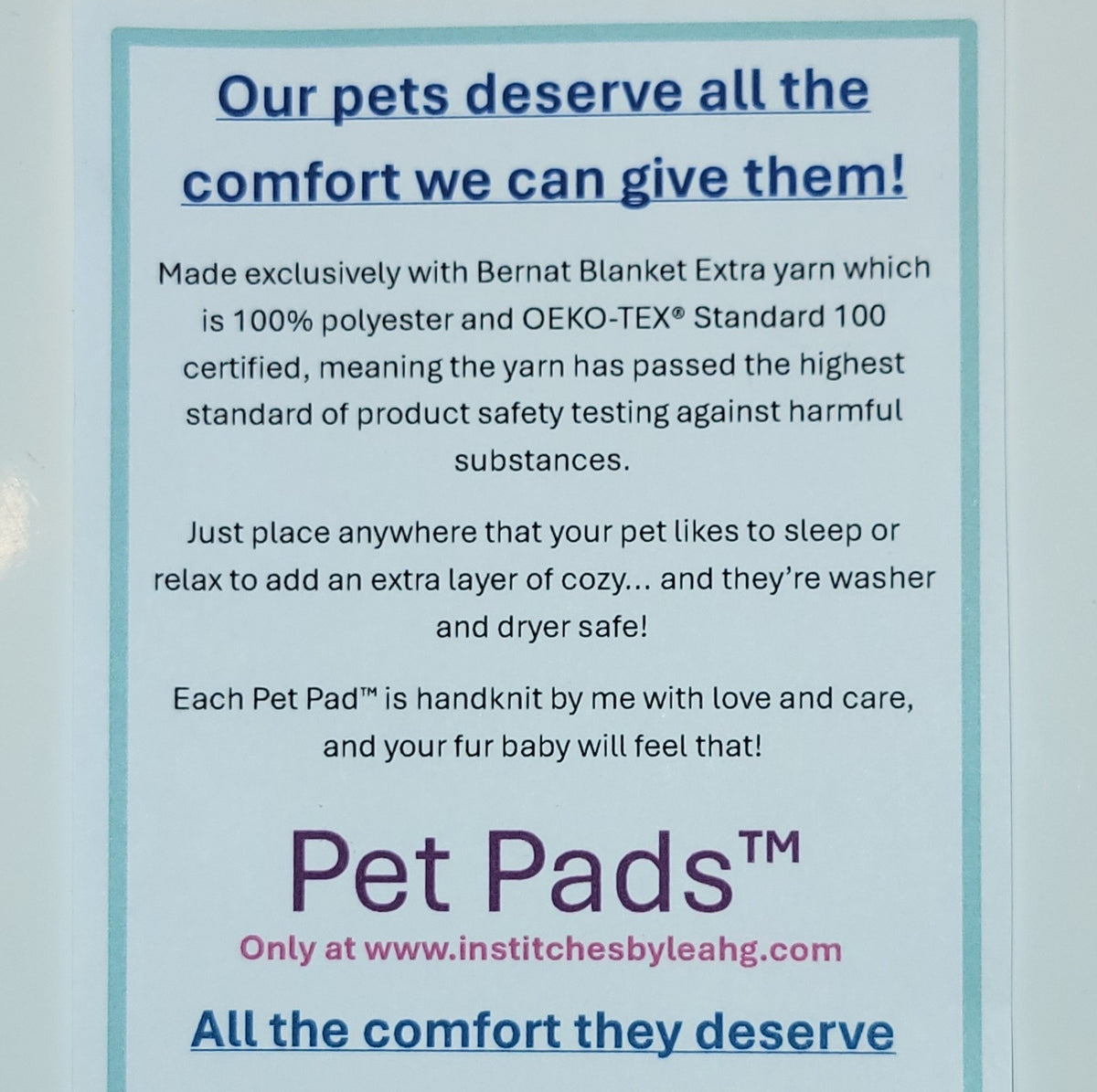 Mixed Blues Pet Pads™ - size large