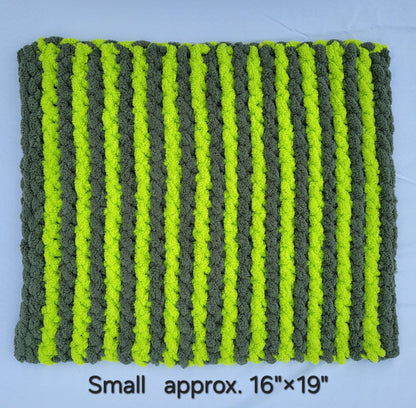 Olive & Lime Stripes Pet Pads™ - size small