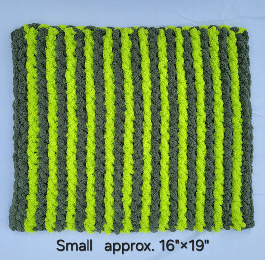 Olive & Lime Stripes Pet Pads™ - size small