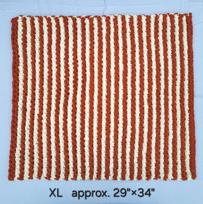Pumpkin & Cream Stripes Pet Pads™ - size XL