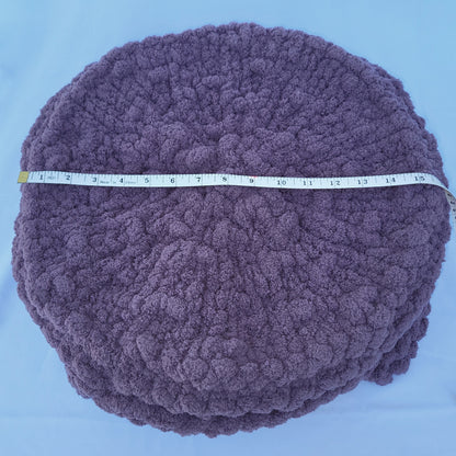 Dusty Purple Plush Knit Pet Bed - size large