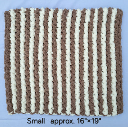 Tan & Cream Stripes Pet Pads™ - size small
