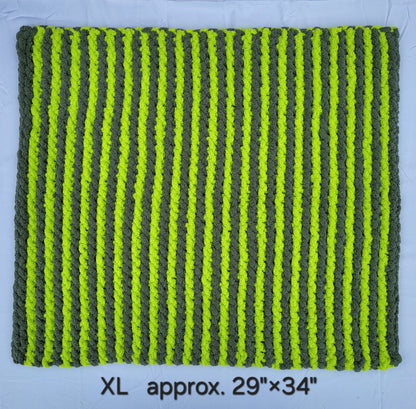 Olive & Lime Stripes Pet Pads™ - size XL