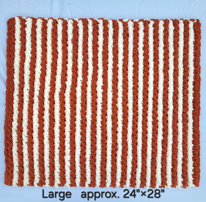 Pumpkin & Cream Stripes Pet Pads™ - size large