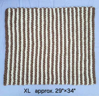 Tan & Cream Stripes Pet Pads™ - size XL