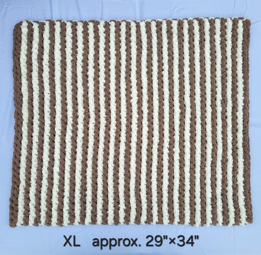Tan & Cream Stripes Pet Pads™ - size XL