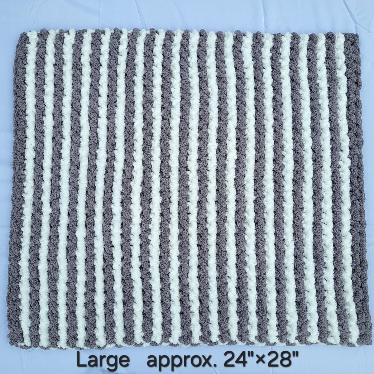 Gray & White Stripes Pet Pads™ - size large