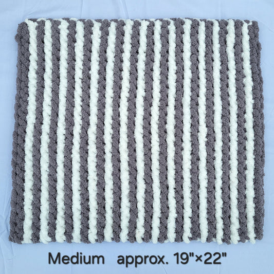 Gray & White Stripes Pet Pads™ - size medium