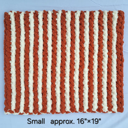 Pumpkin & Cream Stripes Pet Pads™ - size small