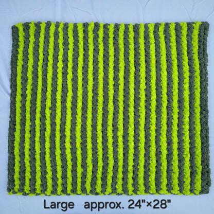 Olive & Lime Stripes Pet Pads™ - size large