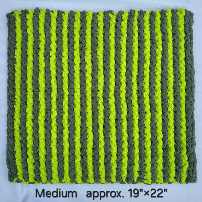 Olive & Lime Stripes Pet Pads™ - size medium